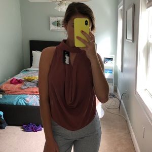 High neck crop top